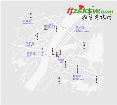 高考首日恰逢周一 武汉市主要考点出行参考图