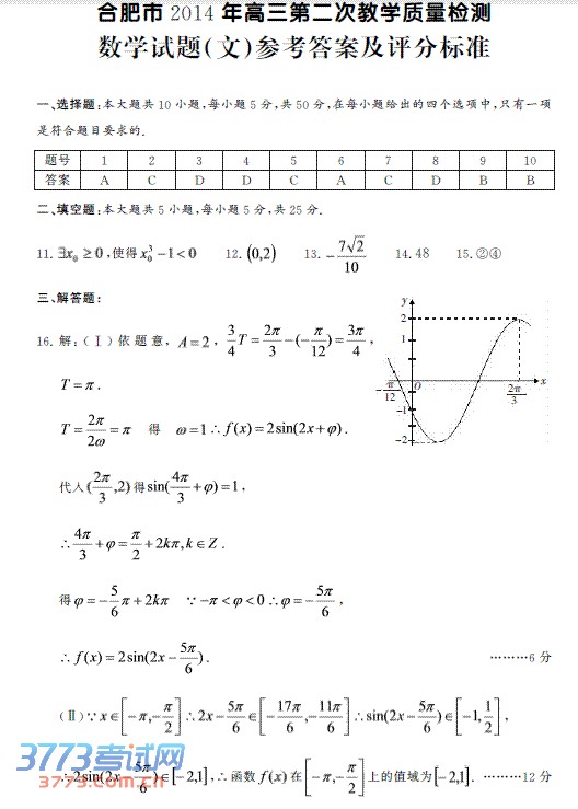 2014ϷʶģѧĿƴ𰸷